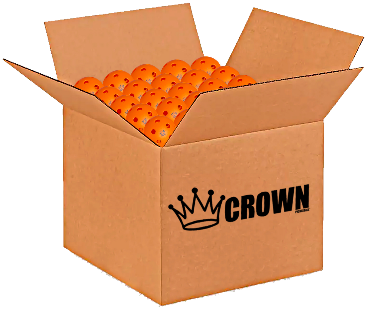 CROWN PICKLEBALL - High-Performance INDOOR Pickleballs (3-PACK TANGERINE)-Indoor-Crown Pickleball-ScoreBand