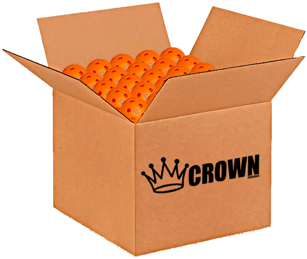 CROWN PICKLEBALL - High-Performance INDOOR Pickleballs (3-PACK TANGERINE)-Indoor-Crown Pickleball-ScoreBand