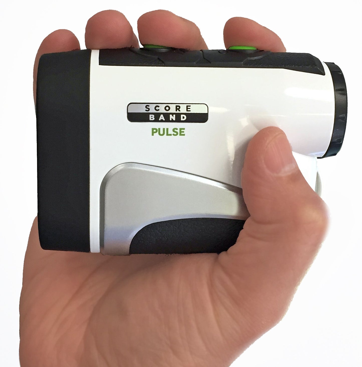 ScoreBand PULSE - Compact Laser Rangefinder for Golf-Training Aid-One Seed-White-ScoreBand