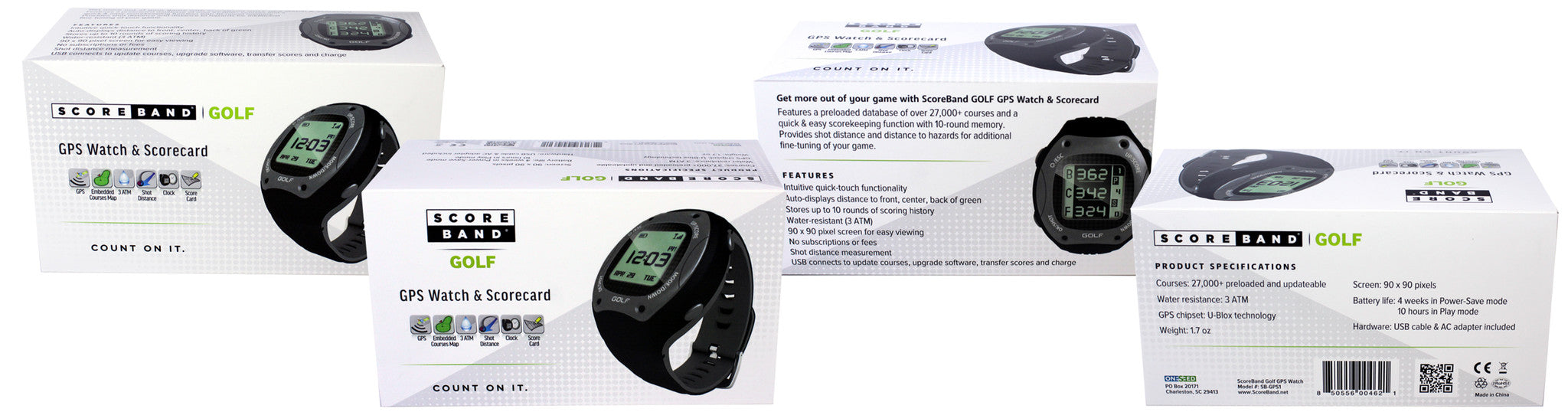 ScoreBand GOLF GPS Watch Scorecard